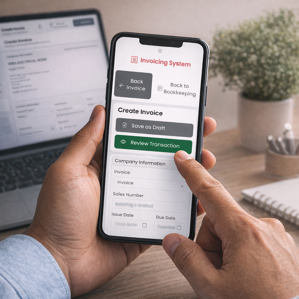 Invoicing page