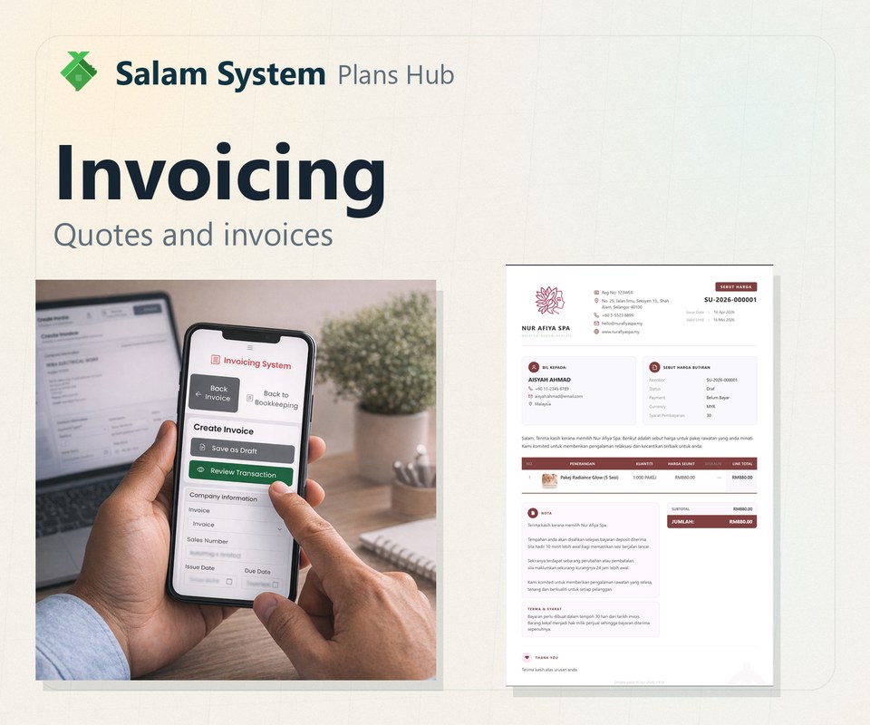 Short visual overview of Salam System plan options